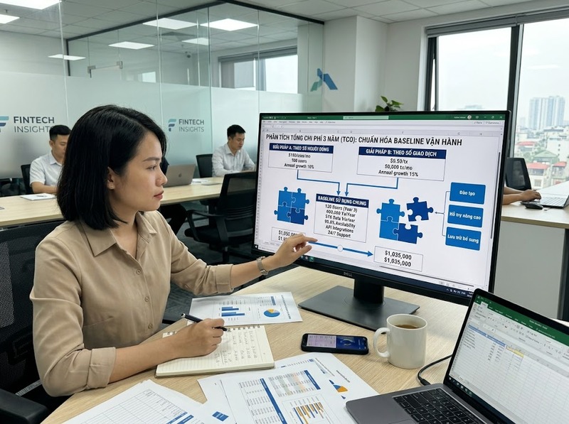So sánh chi phí công nghệ theo tổng chi phí sở hữu và cùng phạm vi sử dụng